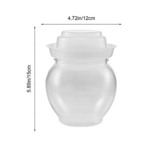 Pickle Jar, 1pcs Sealing Plastic Clear Vegetable Pickling Kitchen Jar