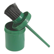 Hoof Care Brush with Leak-proof Applicator Bottle - Synthetic Bristles for Horses, Stalls, and Farms