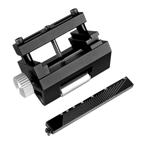 Chisel Sharpener and Planer Grinding Guide, Adjustable Aluminum Alloy Honing Tool, Precision Angle Finder, Black