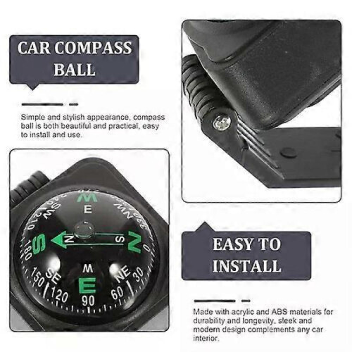 Compass, Car Dashboard Mount, Bulk Compass for Work Travel, High-Precision Vehicle Navigation Gadget 2
