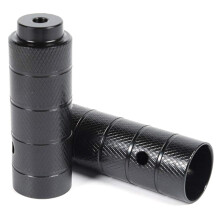 BMX Bicycle Axle Pedals Foot Stunt Pegs for 3/8 Inch Axles, Durable Steel, Black Color, Compatible with Various Models