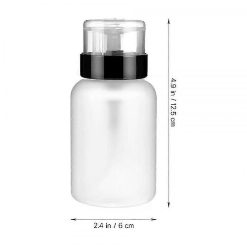 Press Bottle Dispenser, 2 Pcs Empty Makeup Remover Pump Push Down 1