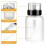 Press Bottle Dispenser, 2 Pcs Empty Makeup Remover Pump Push Down 3