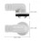 Air Conditioning Drain Elbow Hose Connector Unit Fitting Adapter, Universal AC Drainage Fitting for Easy Installation 2