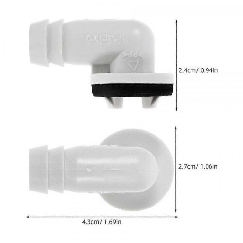 Air Conditioning Drain Elbow Hose Connector Unit Fitting Adapter, Universal AC Drainage Fitting for Easy Installation 1