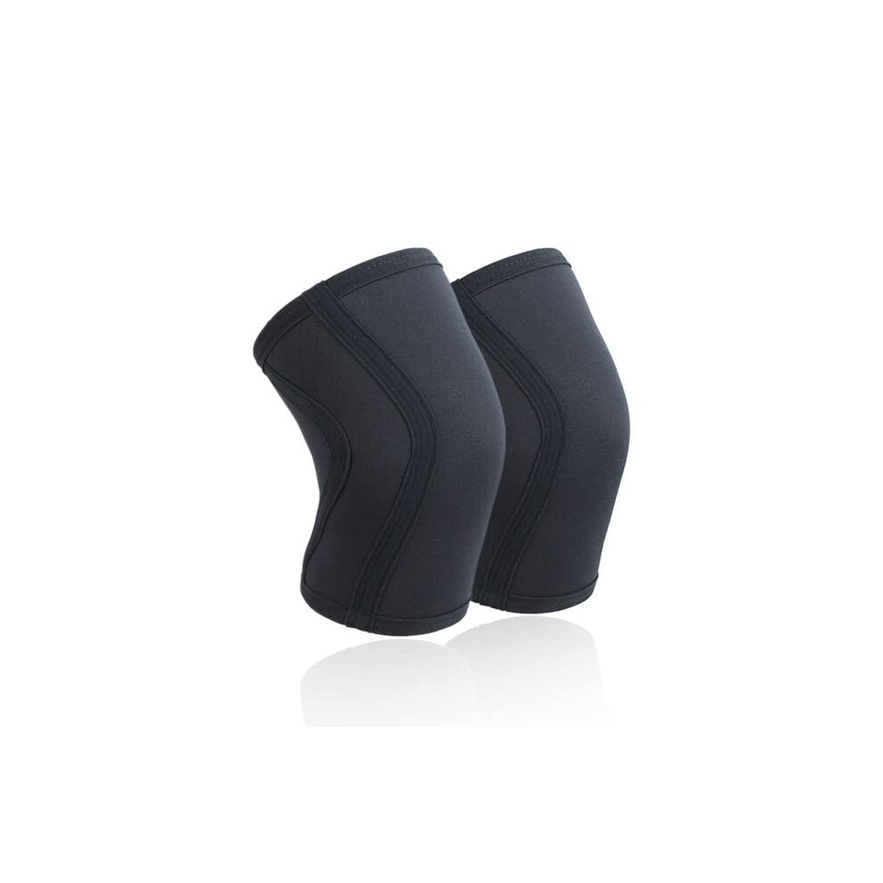 Squat Knee Pads 7Mm Compression Neoprene For Men Women Crossfit Weightlifting Support Size Large Black 6947110302904