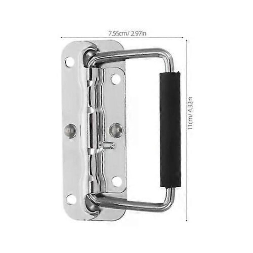 Pull Handles, 2 PCS Heavy Duty Metal Sturdy Durable for Chest Aircraft Box Tool Cabinet 1