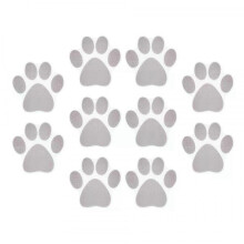 Bathtub Stickers, 10 Pcs Anti Slip Self-adhesive with Cats Dog Paws Design for Shower