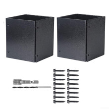 Adjustable Post Protection Sets for Wooden Mailbox Support, Easy Installation, 2 Pack, Durable and Weather-Resistant