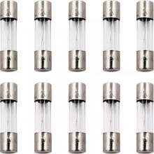 Fast-Blow Fuse, 10 Pack 5A 5 Amp 125V Glass Fuses 0.2 X 0.78 In