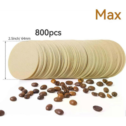 Coffee Filter Paper, 800 Count Unbleached Replacement Paper Filter Packs 1