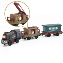 Electric Train Toy Set, Battery Operated Passenger Locomotive with Sounds and Lights for Toddlers Ages 3-5 Years
