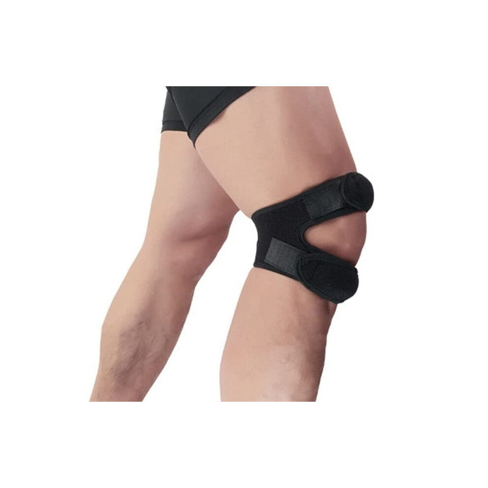 Sport Knee Brace, Patella Support Strap, Elastic Compression Bandage for Football, Basketball, and Sports Activities