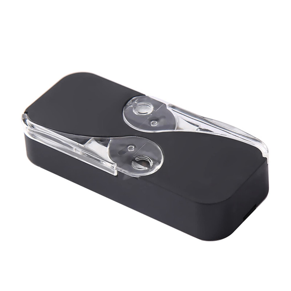 Black Portable Dental Floss Storage Box With 12 Refills, Automatic Dispenser For Home Use, Color, Easy To Refill