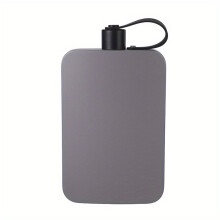 (Silvery) 500ml Stainless Steel Hip Flask with Secure Screw Cap – Square Pocket Flask,Leakproof Drinking Flask for Travel