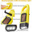 Flashlight, 4 Pack Hand Crank Solar Powered Emergency Rechargeable LED 3
