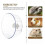 Hamster Wheel, Silent Transparent Exercise Roller for Chinchilla, 17x17x7cm 4