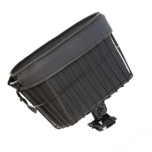 Dog Bike Basket Large Capacity Alloy Frame Pet Carrier for Small Dogs and Cats, Bicycle Storage Solution