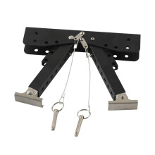 Stufenstabilisator Faltbar 7,1–28,7 cm Höhenverstellbar Rostfrei Stützstabilisator für Camper und Wohnmobile