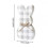 5Pcs Wooden Easter Bunny Table Sign Plaque, Rustic Rabbit Figurine with Jute Bow 2