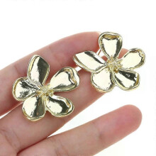 Flower Petal Studs Earrings, Beautiful Unique Lightweight Fashion Earrings for Daily Wear