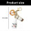 Handmade Milk Bread Charm Keychain, Pendant Decoration, User Friendly Gift Accessory 2