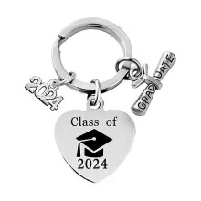 Key Holder, Fashion Stainless Steel Key Jewelry Graduation Souvenir for Students