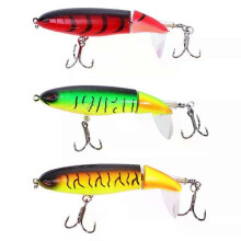 Fishing Lures, 3 Pcs Propeller Swimbait Life-Like Bionic Baits with 3D Eyes Crank
