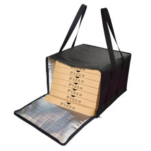 Pizza Warmer Bag - Insulated Food Delivery Bag for Hot and Cold Food, Portable Reusable Thermal Pizza Carrier, 16"x16" Size