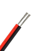 RGB 5050 LED Light Cable, 20m Length, 20AWG 2-Pin Black Electric Wire, Compatible with RGB Strip Lights