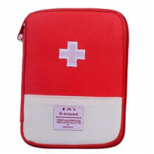 Portable Medical First Aid Kit Mini Medicine Storage Bag for Travel Camping Outdoor Emergency Survival Red Color