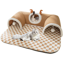 Large Pet Tunnel for Cats, Foldable Outdoor Small Animal Playpen, Portable Indoor Bed, Warm House and Hideaway