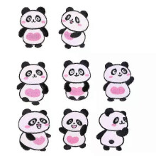 Sewing Patches, 8 Pcs Iron On Panda Embroidery Repair Patches