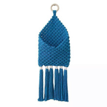 Macrame Wall Hanging Basket Organizers, Pocket Storage for Farmhouse Bedroom Decor
