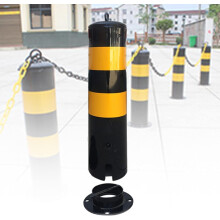 Isolation Post Parking Barrier Traffic Safety Bollard 50cm Portable Removable Road Safety Post Traffic Control Marker