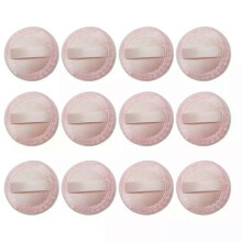 Velvet Puff Makeup Pads, 12 Pcs Comfort Pressed Powder Pads for Kids