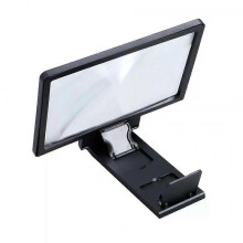 Phone Magnifying Glass Holder Amplifier, Foldable Stand Magnifier for Phone Screen Enlarger Adjustable