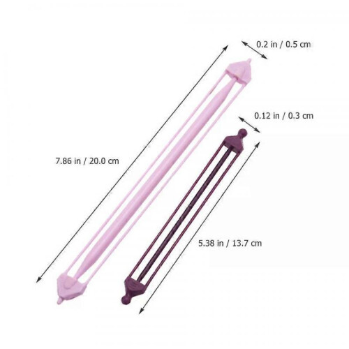 Stitch Holders, 2 Pcs Plastic Yarn Knitting Anti-relieving Pin Holders 1