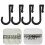 Coat Hooks, 4 Pcs Plastic Hooks for Wire Racks Hanging Coats Cabinet 3