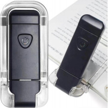 Book Reading Light, Portable USB Rechargeable LED Clip-on Light for Books, Reading in Bed, Travel