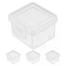 Cheese Storage Containers, 4x Sliced Cheese Preservation Boxes, Small Airtight Food Storage Containers for Cheese