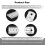 Architectural Scale Ruler Set, 2 Pack 12 Inch Aluminum Architect Ruler with Standard Scales 4