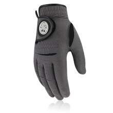 Men's Golf Gloves Pack of 1 for Left and Right Hand, Grey Nano Microfibre, Breathable, Soft, Wear-Resistant, Size 25