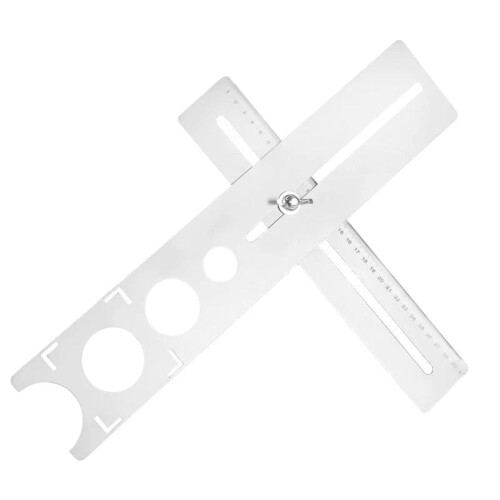 Portable Stainless Steel Ceramic Tile Hole Locator Punching Adjustable Tool 1
