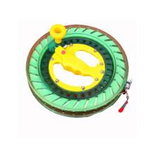(Green) 16CM 250G Large Bearing Silent Kite Spool Hand Held Spool Line ABS Plastic Abrasion Resistant Wire Loop Adult Child