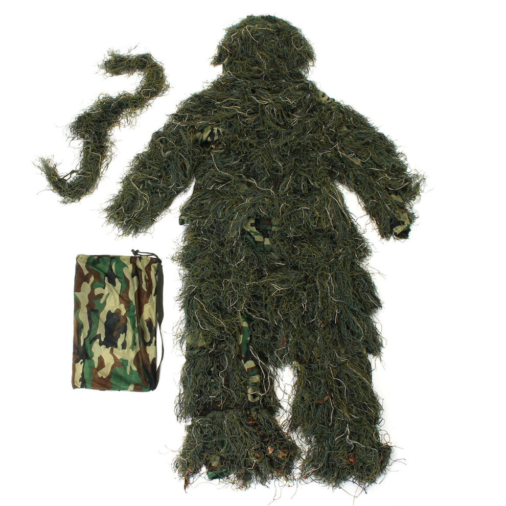 Photos - Other GreenZech Ghillie Suit Camo 3D Woodland Camouflage Forest Hunting Hide Camping Clothing 5Pcs Bag