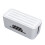 (Bright white) Multi-Functional Cable Management Box Socket Computer Office Desktop Organizer Electronic Storage Case Accessories 8