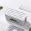 (Bright white) Multi-Functional Cable Management Box Socket Computer Office Desktop Organizer Electronic Storage Case Accessories 3