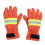 (Orange) Fire Proof Protective Work Gloves Reflective Strap Fire Resistant Anti-static Safety Gloves for Firefighter 1