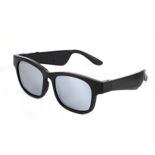 (Silver) Smart Glasses Call Music Bluetooth V5.0 Glasses Fashion Effectively Isolate UV Sunglasses